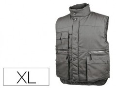 COLETE DETALPLUS MULTIBOLSOS CINTURA ELASTICA COR CINZA TAMA