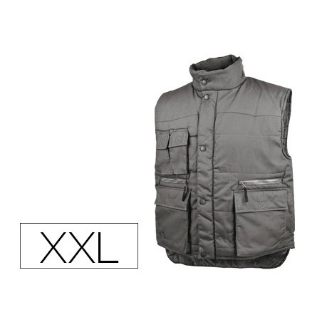 COLETE DETALPLUS MULTIBOLSOS CINTURA ELASTICA COR CINZA TAMA