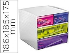 MODULO DE ARMAZENAMENTO CEP MYCUBE 2 GAVETAS PEQUENAS E 2 GA