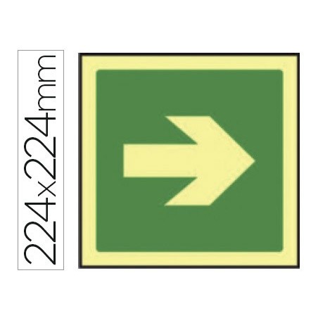 PICTOGRAMA SYSSA SINAL DE VIA DE EVACUAÇAO EM PVC FOTOLUMINE