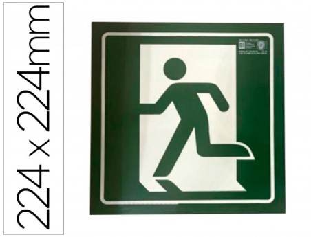 PICTOGRAMA SYSSA SINAL DE SAIDA DE EMERGENCIA ESQUERDA EM PV