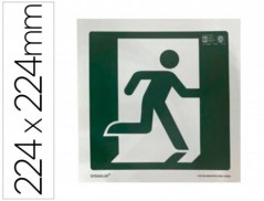 PICTOGRAMA SYSSA SINAL DE  SAIDA DE EMERGENCIA DIREITA EM PV