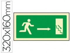 PICTOGRAMA SYSSA SINAL DE SAIDA EMERGENCIA DIREITA ESCADA DE