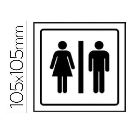 PICTOGRAMA SYSSA SINAL DE CASA DE BANHO HOMENS E MULHERES  E