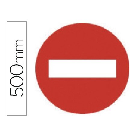 PICTOGRAMA SYSSA SINAL SENTIDO PROIBIDO EM AÇO GALVANIZADO 