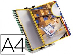 PORTA CATALOGO SECRETARIA PVC TARIFOLD CON 10 BOLSAS DIN A4