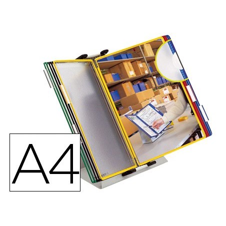PORTA CATALOGO SECRETARIA PVC TARIFOLD CON 10 BOLSAS DIN A4