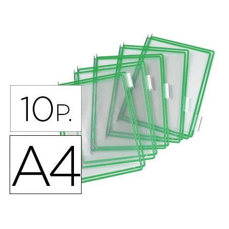 BOLSA PARA PORTA CATALOGO TARIFOLD DIN A4 COM PIVOTS VERDE P