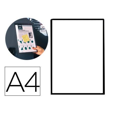 BOLSA PARA PENDURAR TARIFOLD PVC DIN A4 ANEL METALICO PRETO