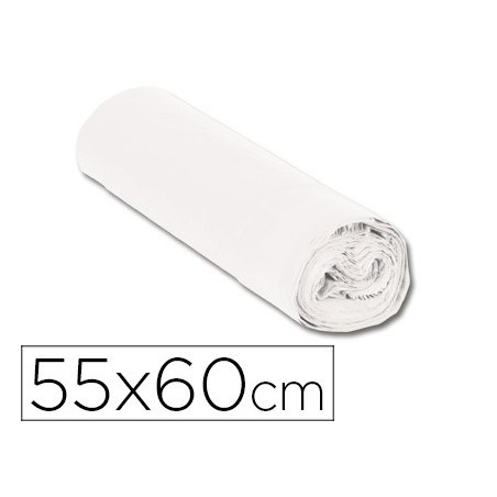 SACO DE LIXO DOMESTICO BRANCO COM AUTO FECHO  55 X 60 CM  RO