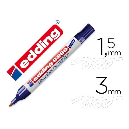 10un MARCADOR EDDING MARCADOR DE SEGURANÇA VISIVEL SOB A LUZ