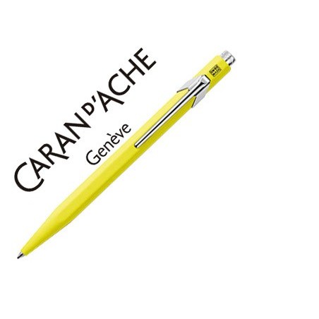 ESFEROGRÁFICA CARAN D'ACHE 849 FLUO AMARELO PONTA MEDIA