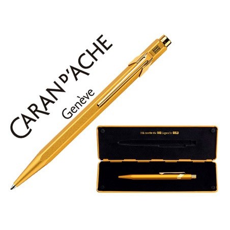 ESFEROGRÁFICA CARAN D'ACHE 849 GOLDBAR 2012 COLLECTION COM E
