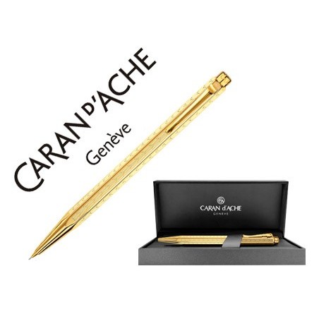 LAPISEIRA CARAN D'ACHE ECRIDOR CHEVRON PLACADO DOURADO 0,7 M