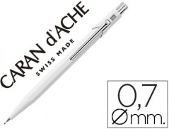 LAPISEIRA CARAN D'ACHE 844 0,7MM CORPO BRANCO ADORNOS CROMAD
