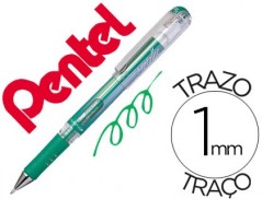 12un ROLLER PENTEL HYBRID GEL K230M PONTA DE 1,0 MM COR VERD