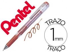 12un ROLLER PENTEL HYBRID GEL K230M PONTA DE 1,0 MM COR BRON