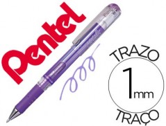 12un ROLLER PENTEL HYBRID GEL K230M PONTA DE 1,0 MM COR VIOL