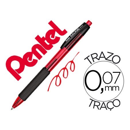 12un ESFEROGRAFICA PENTEL BK457 KACHIRI PONTA 0,7 MM COR VER