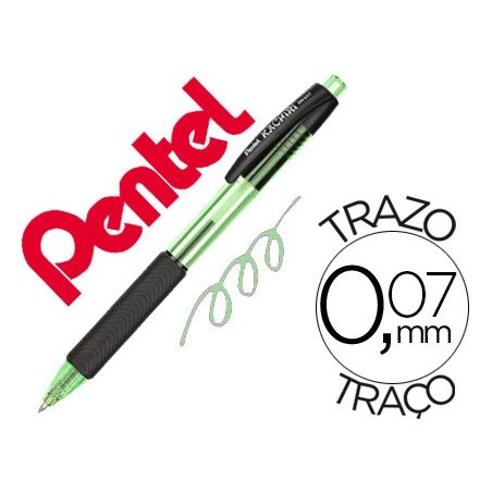 12un ESFEROGRAFICA PENTEL BK457 KACHIRI PONTA 0,7 MM COR VER