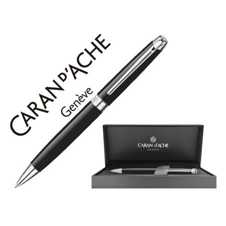 ESFEROGRÁFICA CARAN D'ACHE LEMAN EBONY LACA CHINA PRETA ADOR