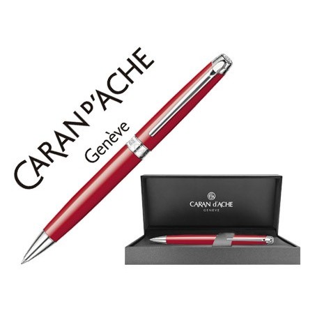 ESFEROGRÁFICA CARAN D'ACHE LEMAN LACA CHINA VERMELHO ESCARLA