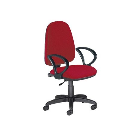 Cadeira rocada com braços cor bordeaux diametro base 610 mm