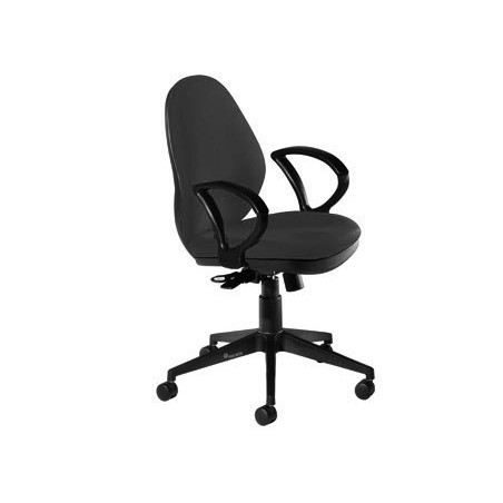 Cadeira rocada com braços color preto diametro base 700 mm e