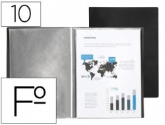 CAPA CATALOGO LIDERPAPEL COM ESPIRAL 10 BOLSAS POLIPROPILENO