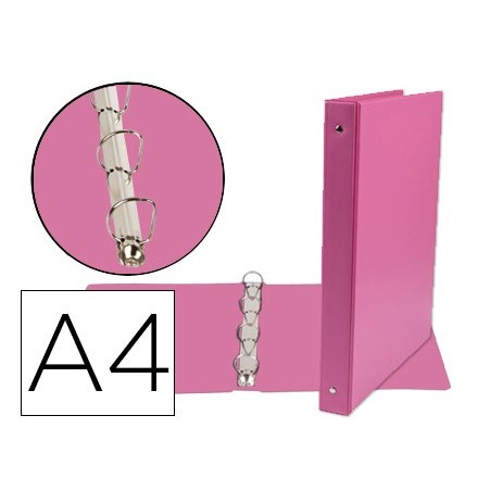 PASTA DE 4 ANEIS 25 MM MISTOS LIDERPAPEL A4 CARTAO FORRADO P