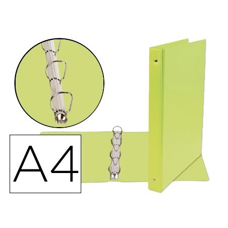 PASTA DE 4 ANEIS 25 MM MISTOS LIDERPAPEL A4 CARTAO FORRADO P