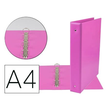 PASTA DE 4 ANEIS 40 MM MISTOS LIDERPAPEL A4 CARTAO FORRADO P