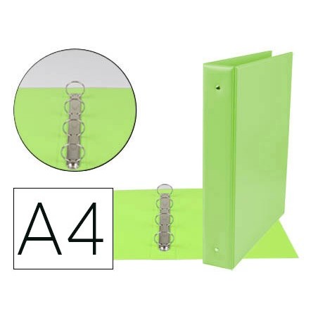 PASTA DE 4 ANEIS 40 MM MISTOS LIDERPAPEL A4 CARTAO FORRADO P