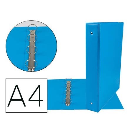 PASTA DE 4 ANEIS 40 MM MISTOS LIDERPAPEL A4 CARTAO FORRADO P
