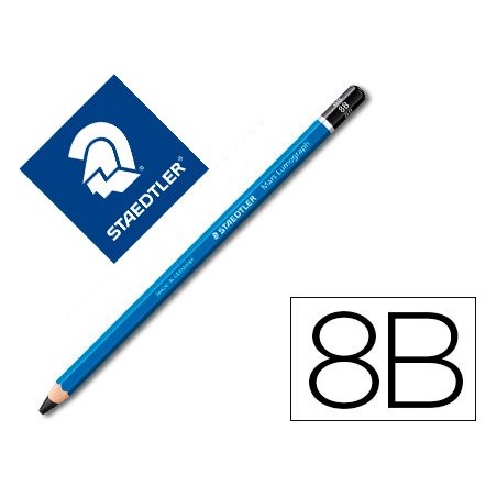 12un LAPIS DE GRAFITE STAEDTLER MARS LUMOGRAPH 100 8B UNIDAD