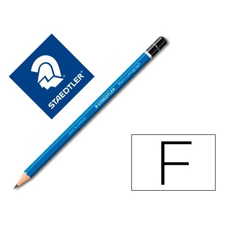 12un LAPIS DE GRAFITE STAEDTLER MARS LUMOGRAPH 100 F UNIDADE
