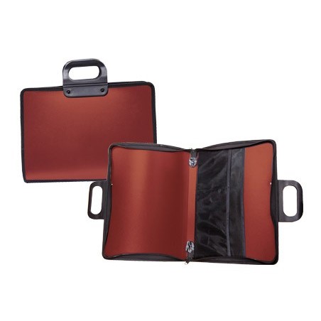 BOLSA PORTADOCUMENTOS LIDERPAPEL VERMELHA COM ASA E FECHO 40