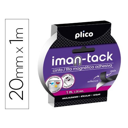 FITA ADESIVA PLICO IMAN 20MM X 1M