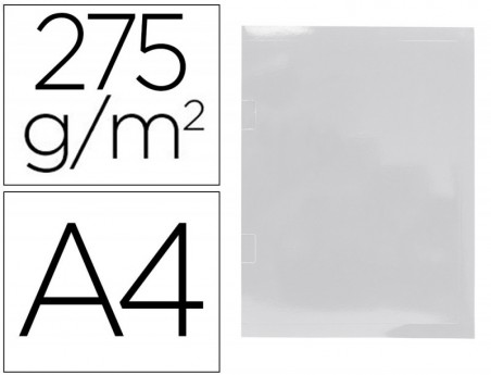 25un CLASSIFICADOR PLASTIFICADO GIO DIN A4 BRANCO COM COBRE