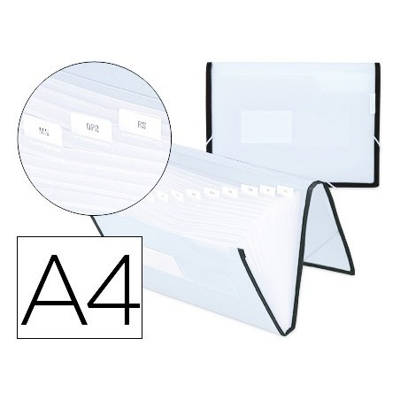 PASTA CLASSIFICADORA COM FOLE LIDERPAPEL A4, OPACAS, 13 DEPA