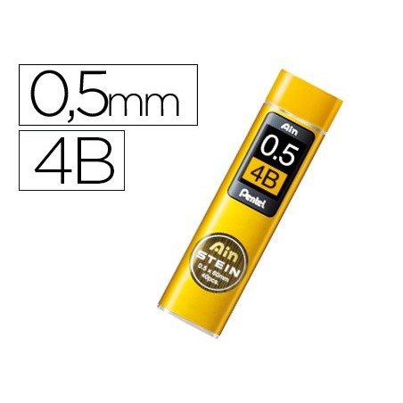 12un MINAS PENTEL AIN STEIN 0.5 4B ESTOJO COM 40 MINAS