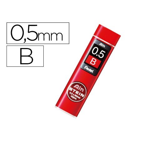12un MINAS PENTEL AIN STEIN 0.5 B ESTOJO COM 40 MINAS
