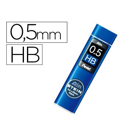 12un MINAS PENTEL AIN STEIN 0.3 2B ESTOJO COM 40 MINAS