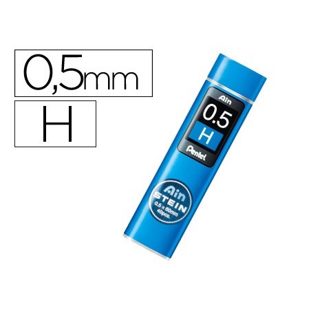 12un MINAS PENTEL AIN STEIN 0.5 H ESTOJO COM 40 MINAS