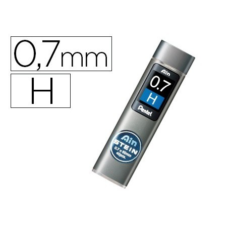 12un MINAS PENTEL AIN STEIN 0.7 H ESTOJO COM 40 MINAS