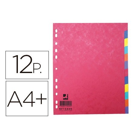 SEPARADOR Q-CONNECT CARTOLINA  
BRILLO CONJUNTO DE 12 SEPARA