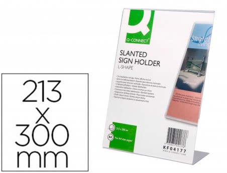 EXPOSITOR SECRETARIA Q-CONNECT COM fORMA DE L METACRILATO ME