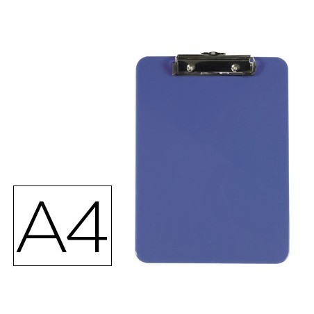 PORTA NOTAS Q-CONNECT PLASTICO DIN A4 AZUL 3 MM