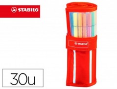 MARCADOR STABILO AGUARELAVEL PEN 68 ESTOJO DE 24 CORES STAND