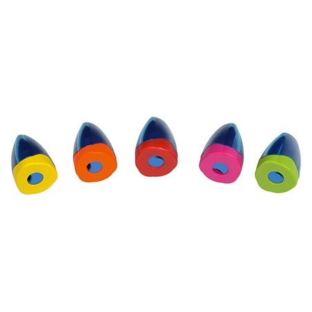 10un APARA LAPIS MOR PLASTICO JUMBO UM USO COM DEPOSITO E CA